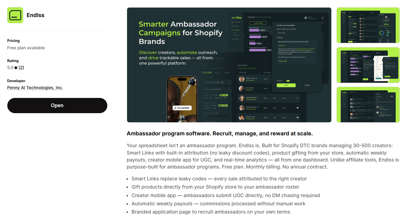 Endlss + Shopify